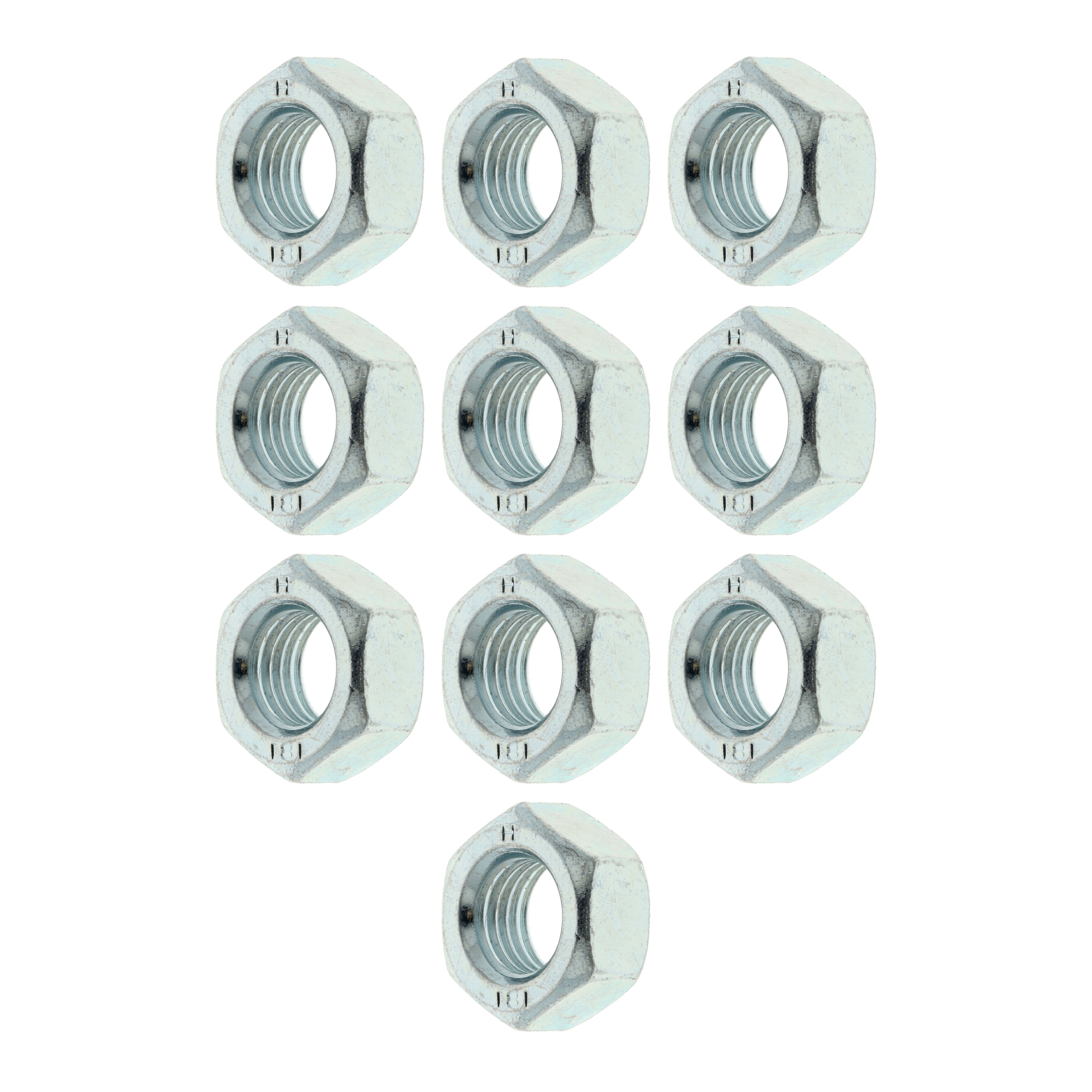 VPE 10L Sechskantmutter M12x1,5-8-A4K A4K - blau verzinkt
