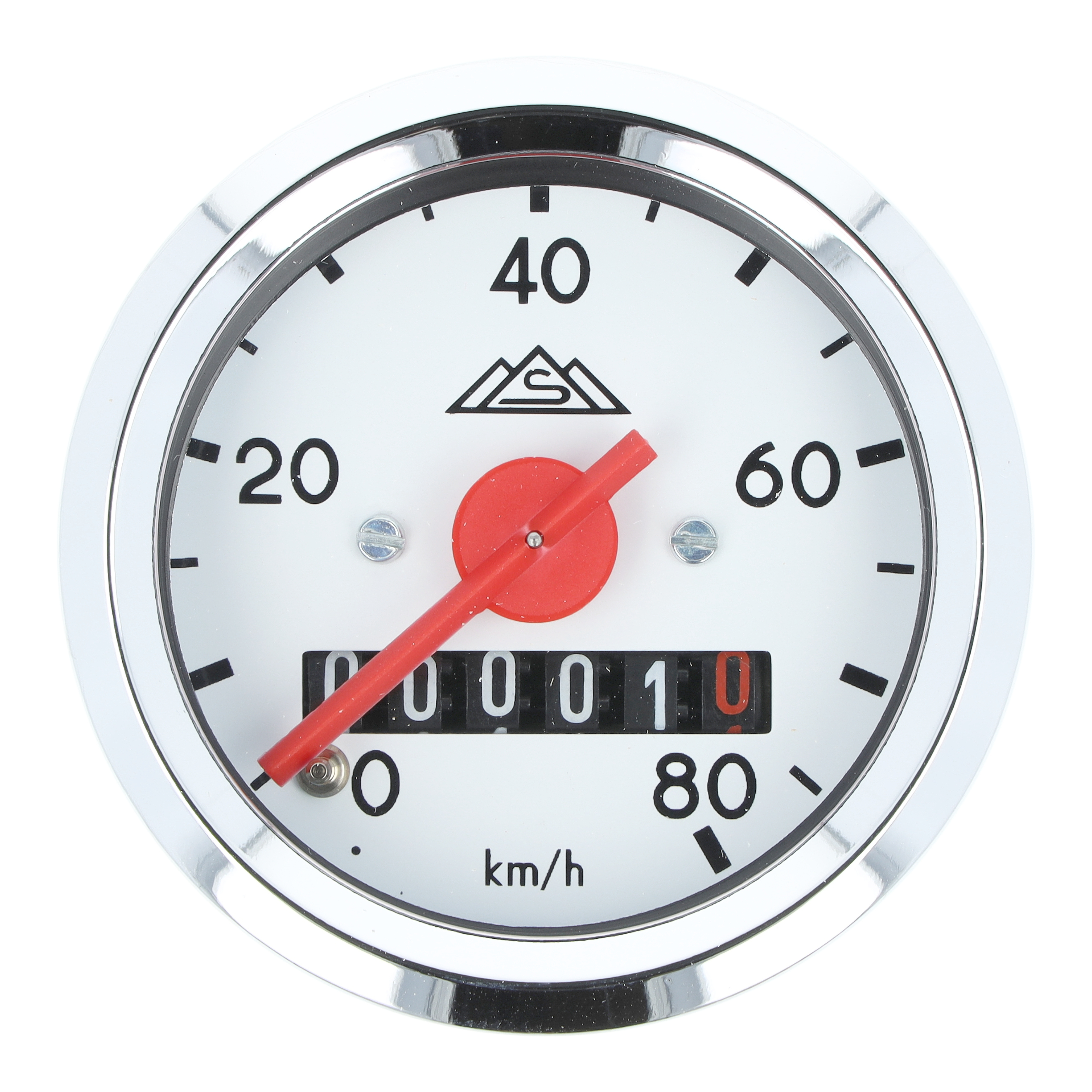 Tachometer weiß/verchromt für KR51, SR4