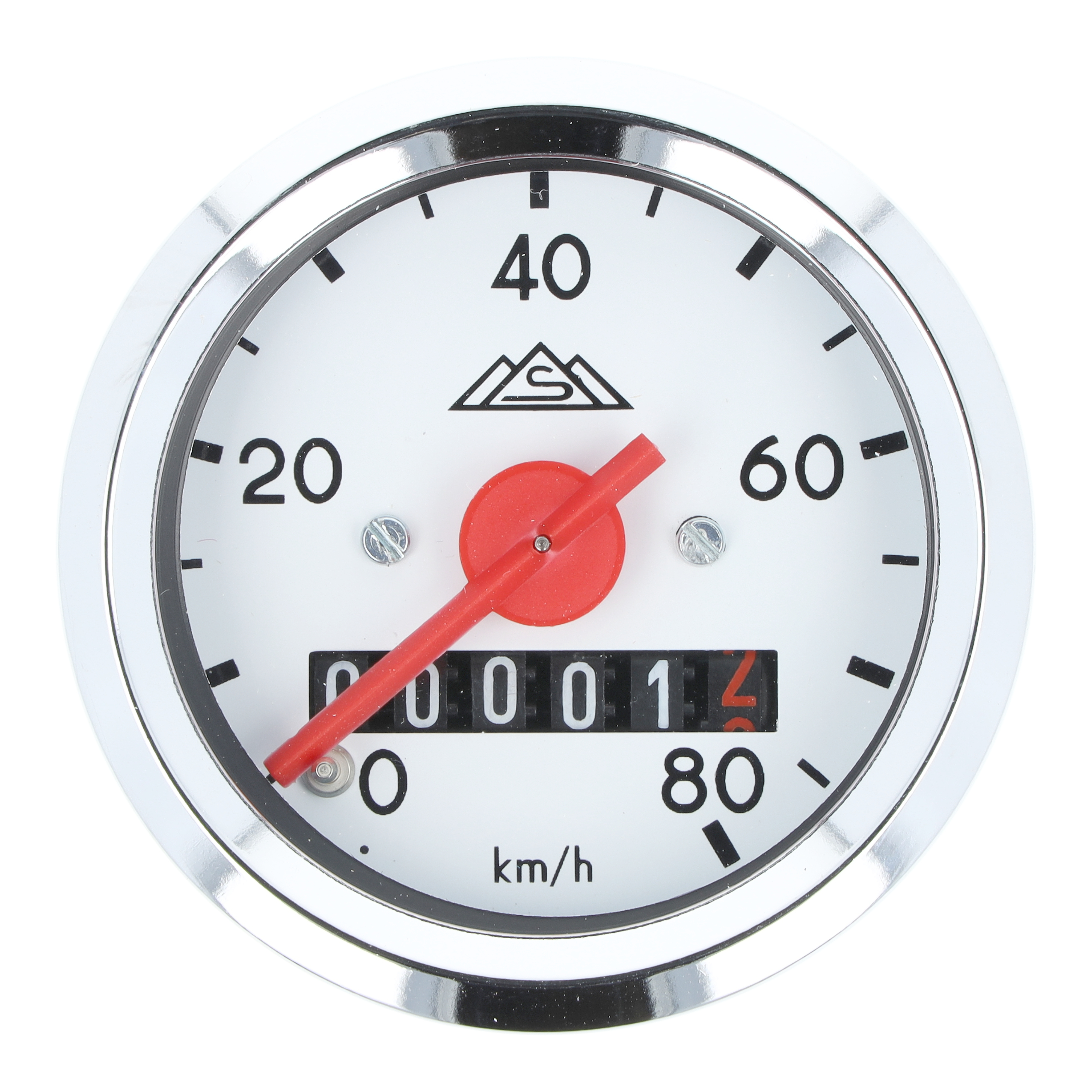 Tachometer weiß/verchromt für S50