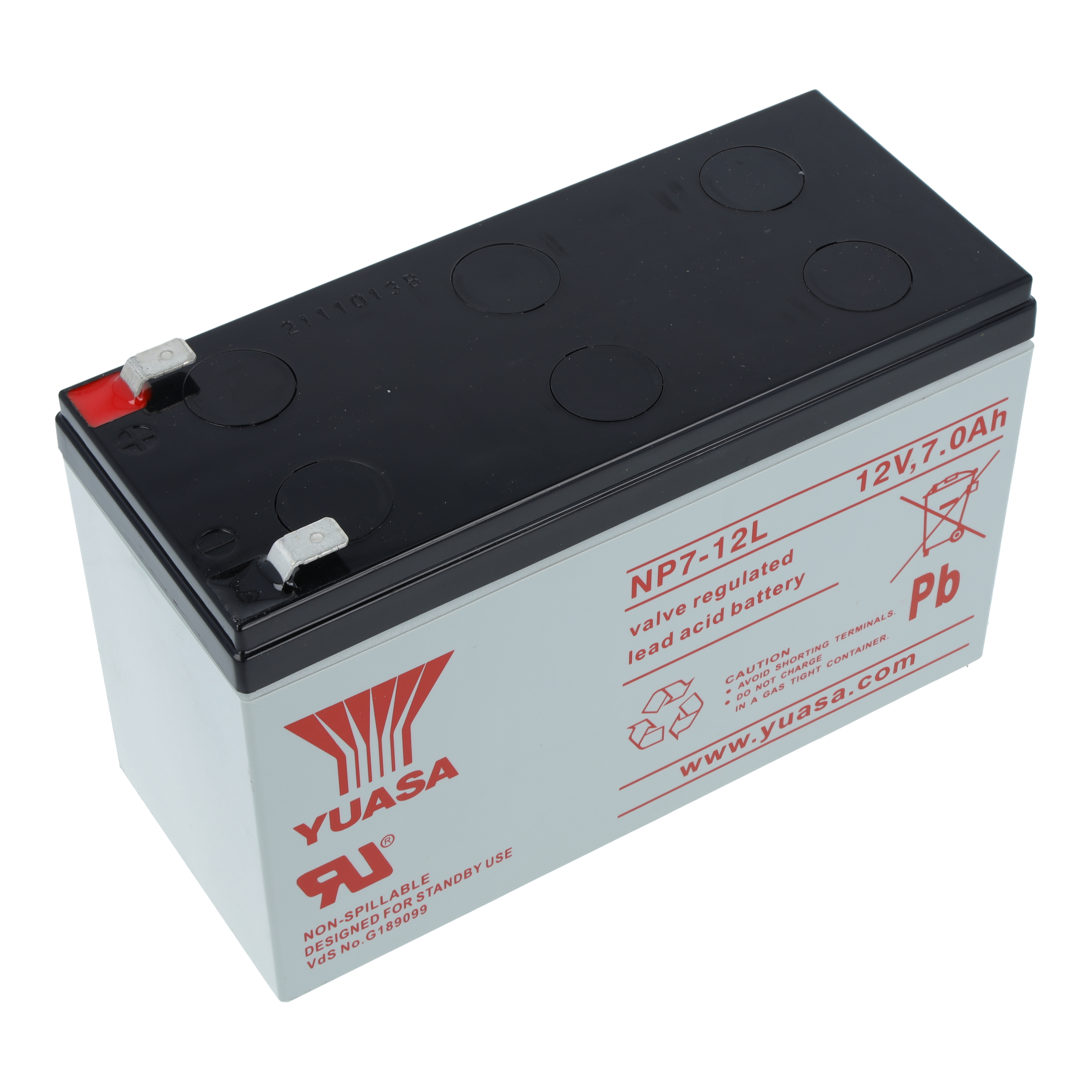 AGM-Batterie 12V 7,0 Ah NP7-12L