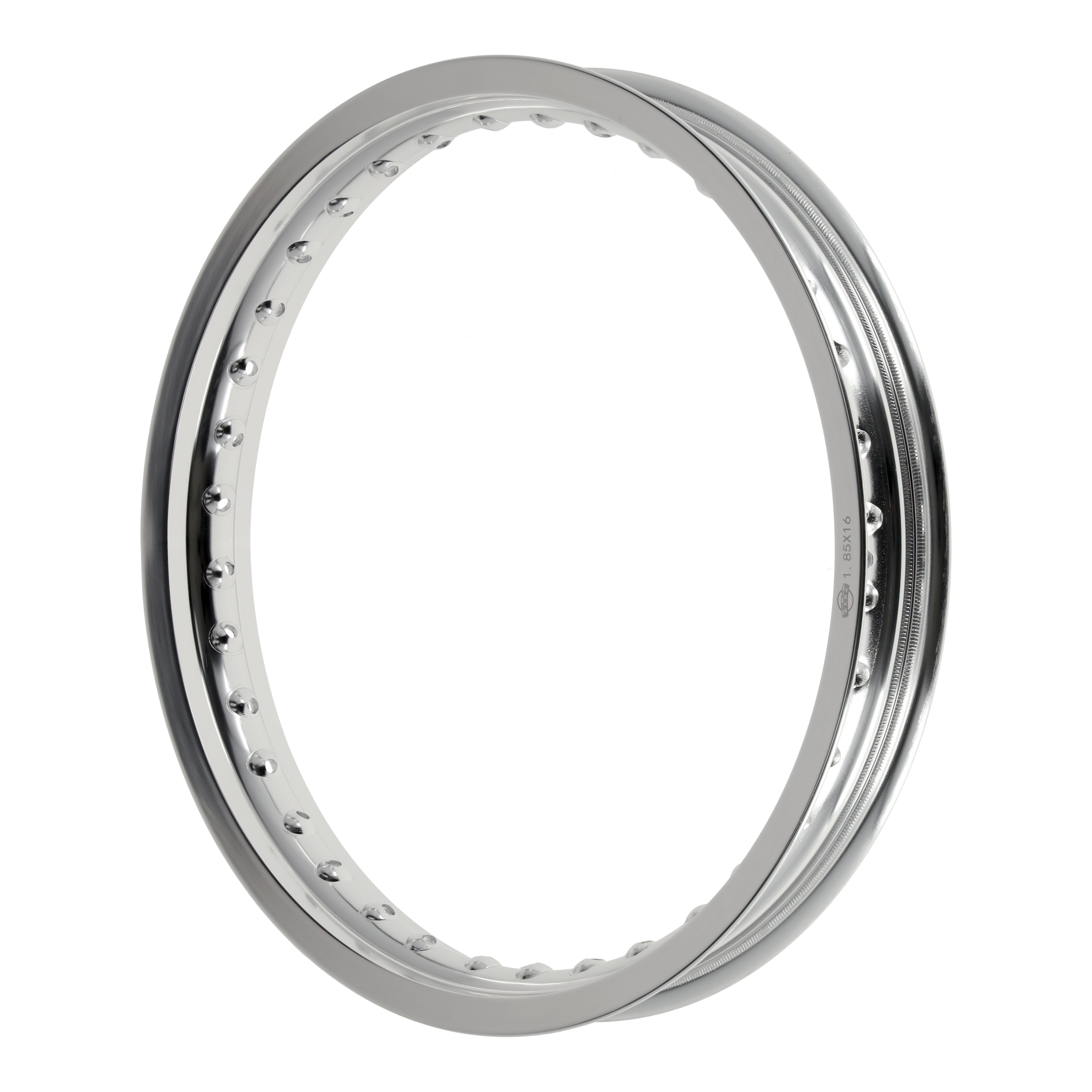 Felge Aluminium 1,85x16" silber poliert und eloxiert