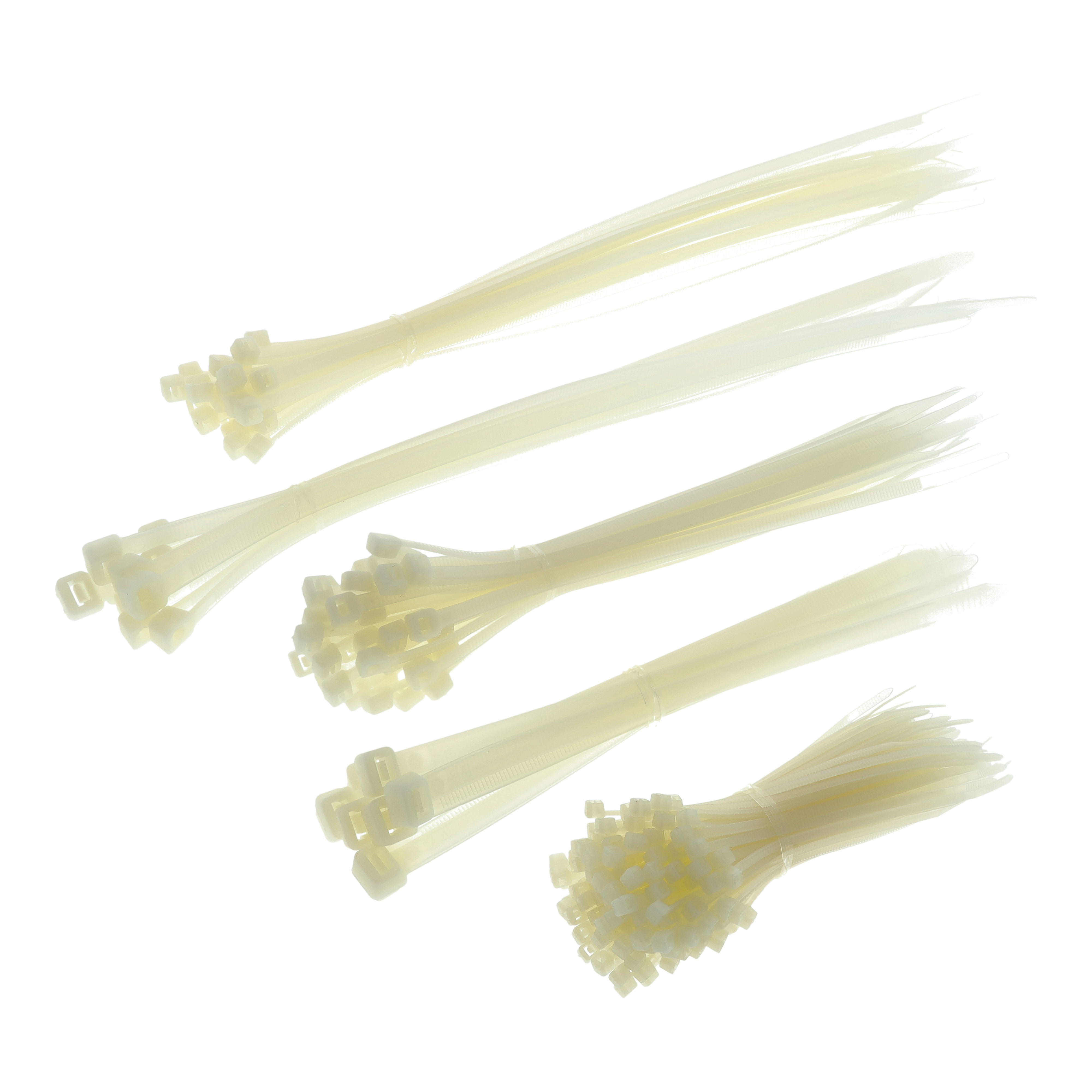 Bgs 80874 Kabelbinder-Sortiment 250-Tlg Weiß 100 - 200 - 300 Mm Set Nylon