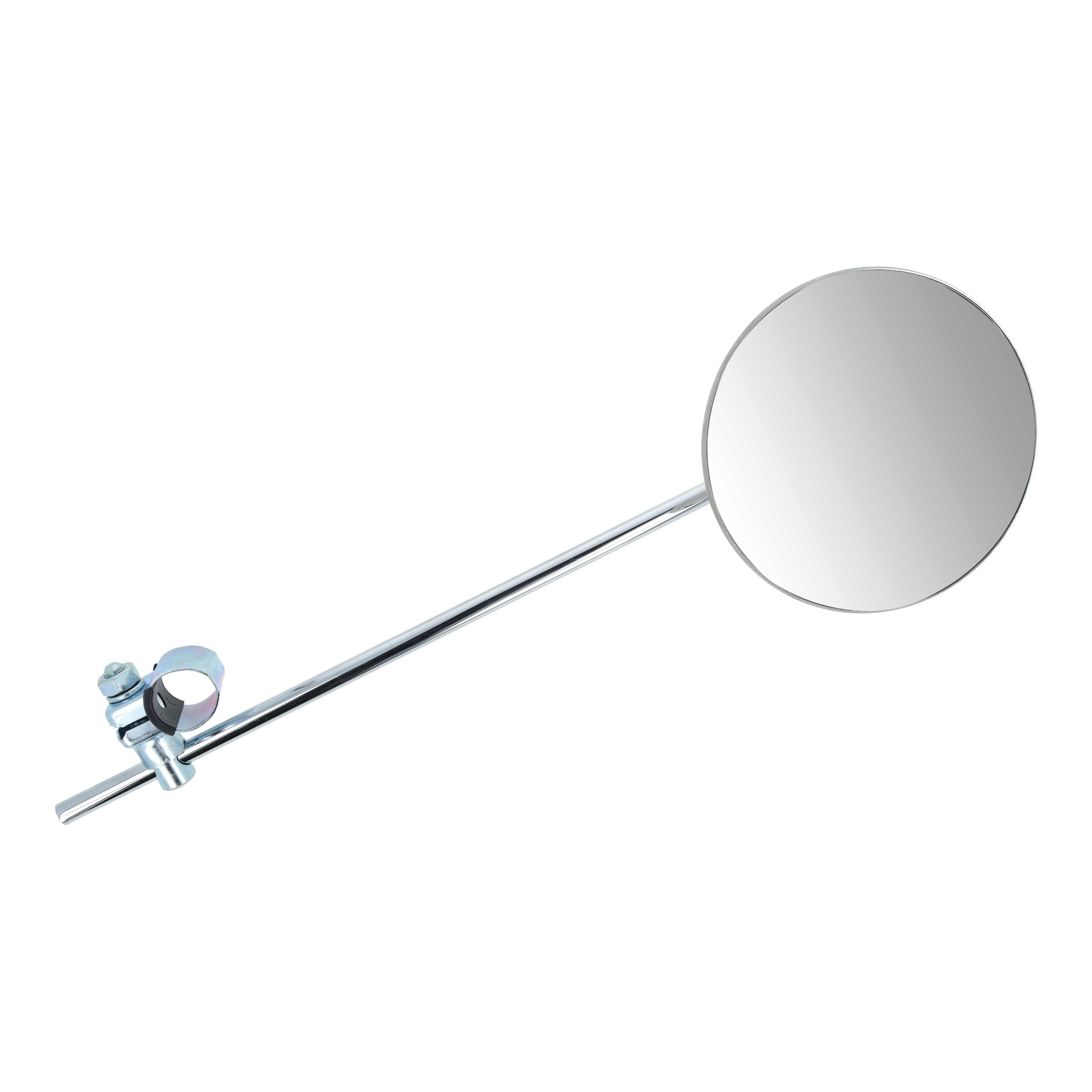 Rückblickspiegel Nirosta Schelle mit Ø22mm rund 110 mm links und rechts
