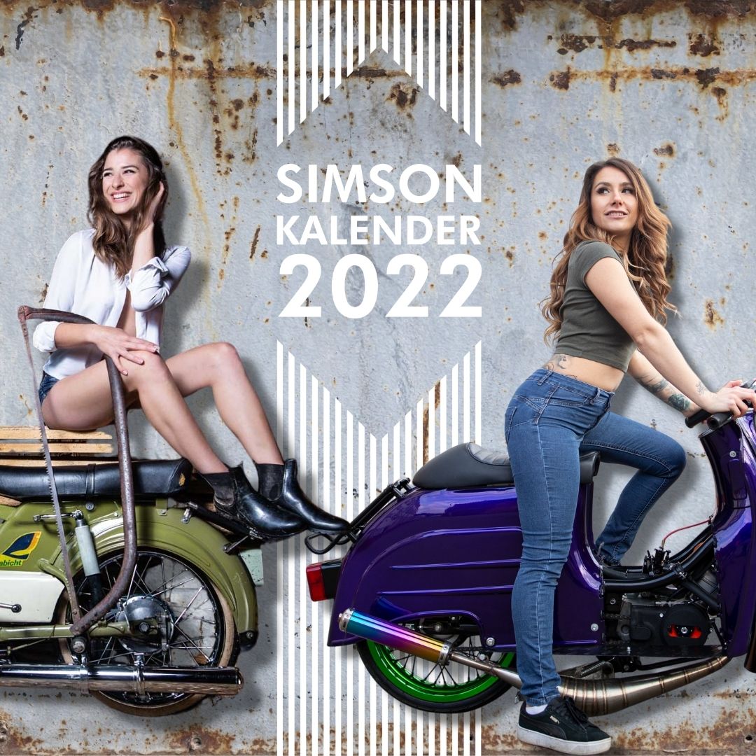 SIMSON-Kalender 2022 mit den Models Stella Stegmann und Lisa Yasmin